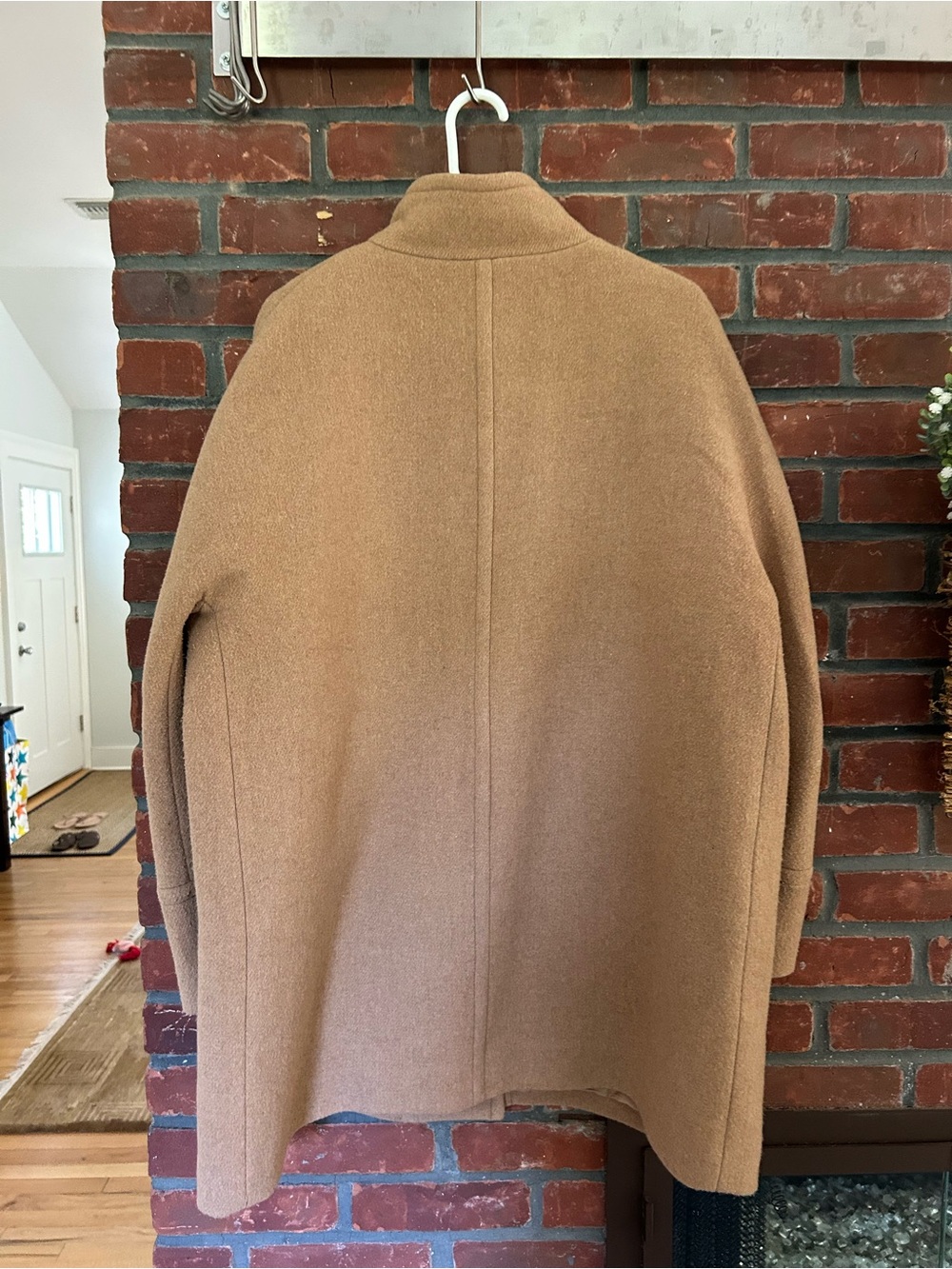J. Crew Camel Wool-Blend Pea Coat - Zip Front - Picture 7 of 8